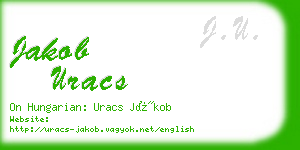 jakob uracs business card